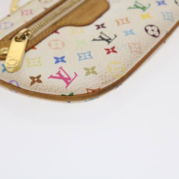 LOUIS VUITTON Monogram Multicolor Pochette MM Pouch White M60028 LV Auth 35181 - Picture 14 of 16